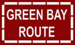 GREEN BAY & WESTERN RAILROAD LOGO PLAQUE (GREEN BAY ROUTE)
